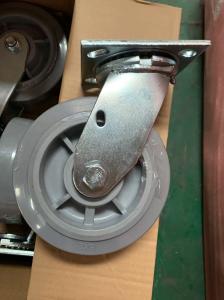China Noiseless And Wear Resistant Trolley Wheels With M12x15mm Threaded Stem factory
