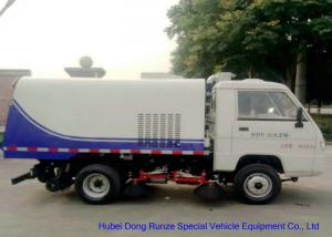 China Foton Mini Road Sweeper Truck , Mechanical Street Sweeper With 4 Brushes 2 Cbm Trash factory