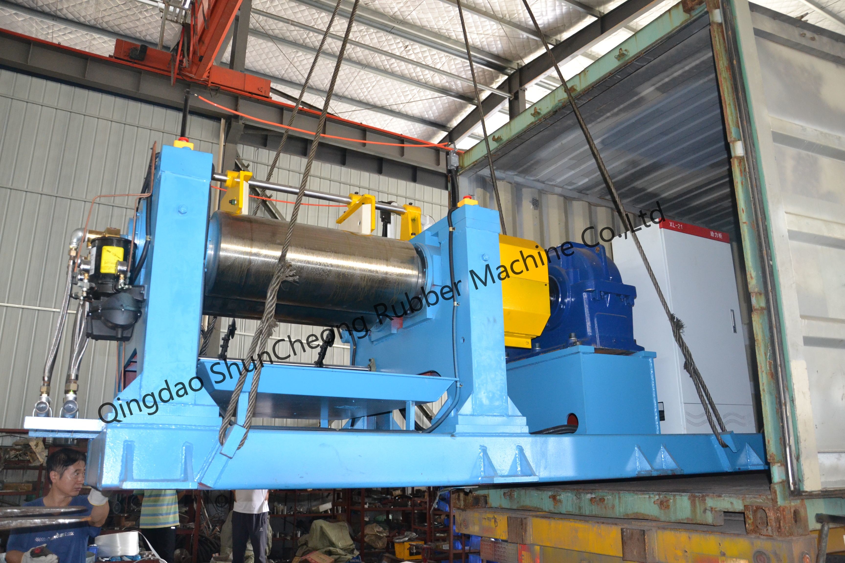 Two Roll Rubber Mixing Mill For Making Rubber Profiles Extrusion Line