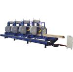 China 2/3/4/5 heads wood bandsaw mill Multiple Heads Horizontal Band Resaw