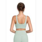Full Cup Plus Size Moisture Wicking Sports Bra Soft U Neck For Fat Women