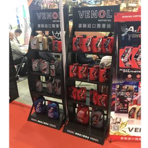 Customized Display Holder auto metal engine oil display racks Mobil one engine