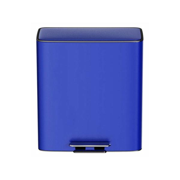 28L*2 Stainless Steel Soft Close Square Pedal Trash Bin for Home Office Living