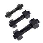 Black Finish Carbon Steel ASTM A193 Gr B7 High Tensile Strength Stud Bar Bolt