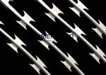 CBT Concertina Razor Barbed Wire Coil Used In Prison Barriers / Detention Camps