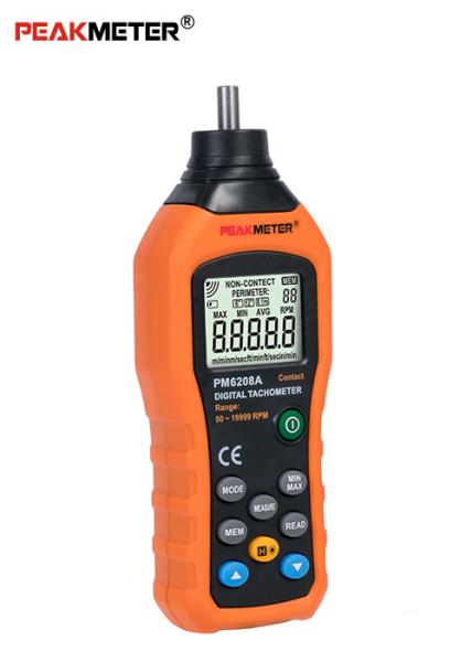 High Safety Environmental Meter Hand Held Non Contact Tachometer Stable