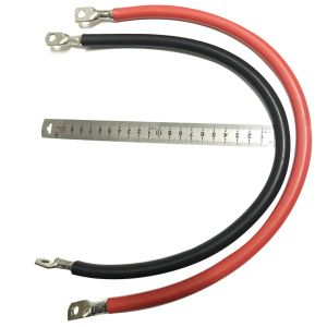 Red / Black Silicone Coated Wire Insulated Stranded 2 AWG Tinned Copper Wire