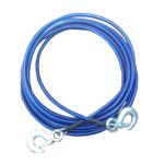 Resistance Corrosion Wire Rope Lanyard Double Loop 2 Carabiner Wire Cables
