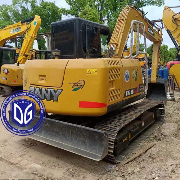 Used Sany SY75C 7.5Ton Small Excavator In Good Condition And Ready For Sale