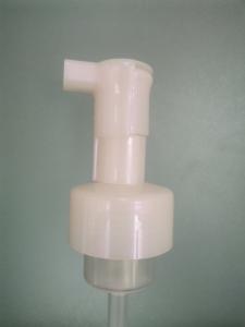 China Personal Care Products 43mm Foam Pump With Over Cap Colour Pearlescent Pink factory
