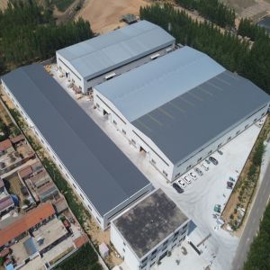 Prefabricated Steel Frame Building Structure with Rock Wool Insulation