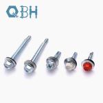 DIN7504K Carbon Steel Hex Head Drilling Screws With Washer