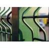 Buy cheap Galvanized Powder Coated 3D Wire Mesh Fence , Green Arc Garden Fencing from wholesalers