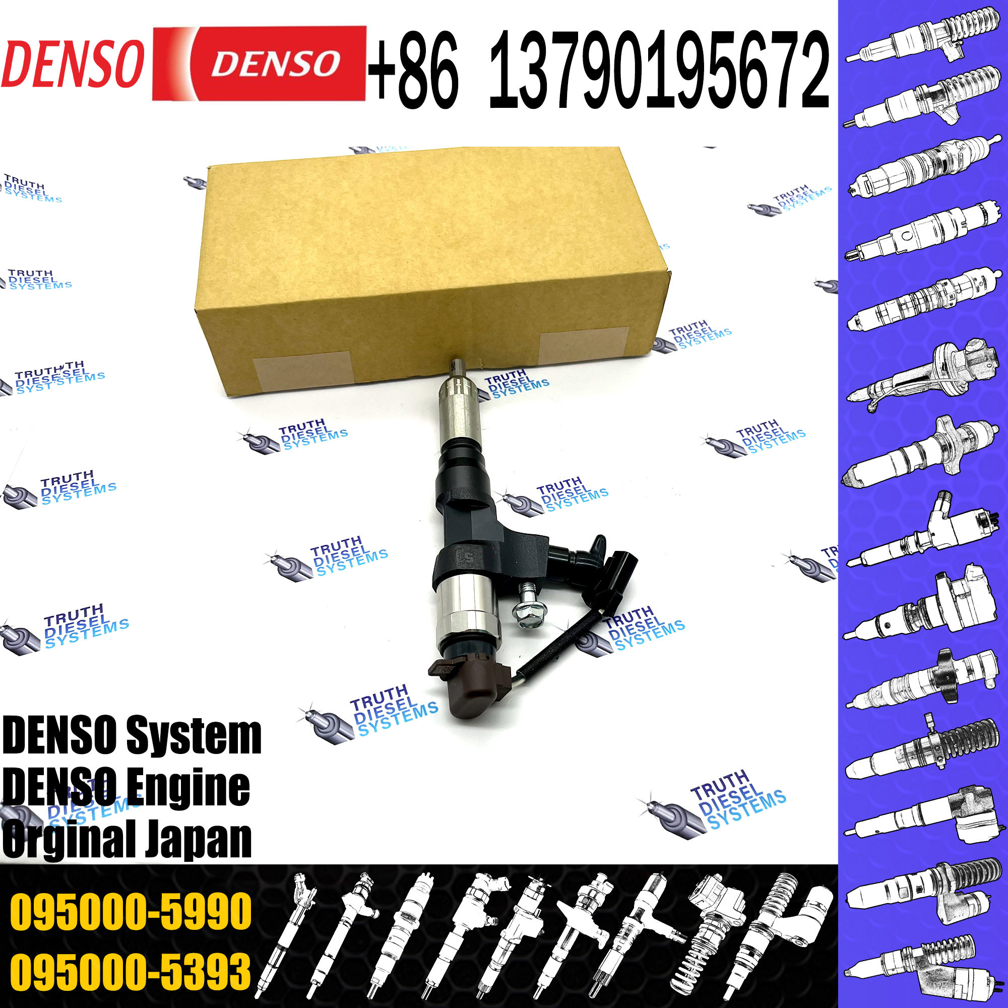 Common Rail Injector 23910-1410 23670-E0311 095000-5990 For J08E J05E Diesel Nozzle Assembly