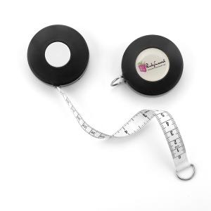 China 150cm 60 Inch Cute Sewing Cloth Tailor Fabric Metric Inch Retractable Measuring Tape With Logo Sticker factory