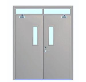 China luxury villa modern double leaf main security entrance steel door design for apartment price factory