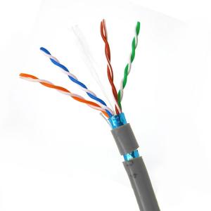 China 305M FTP CAT6 Cable 23AWG Gray PVC Jacket Lan Cable For Shielding Network Cable 1000FT factory