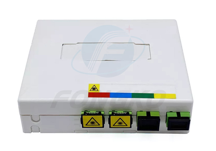 4 Cores Wall Outlet Fiber Optic Nap Box with SC APC Simplex Duplex Coupler