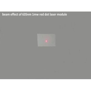 635nm 1mw Red Dot Laser Diode Module with 0-50KHZ TTL Modulation