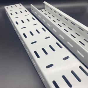 China 2400x300x1.5mm Perforated Powder Coated Cable Trays factory