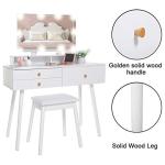Solid MDF Wood Mirrored Dresser Wood Bedside Table With NC Painting