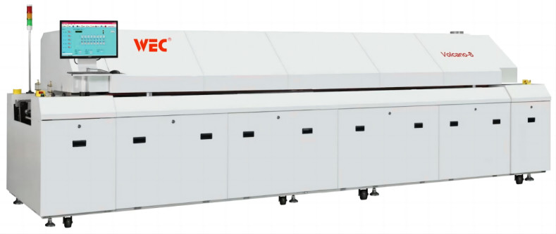 CE Volcano - 8 SMT Reflow Oven PID Closed Loop Control 380V 8 Zones