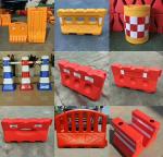 Road Safety Water Filled Crash Barrier Traffic In Vibrant Colors With PE