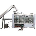 SUS304 Glass Beer Bottle Filling Equipment With Trembling Cap Sorting Elevator
