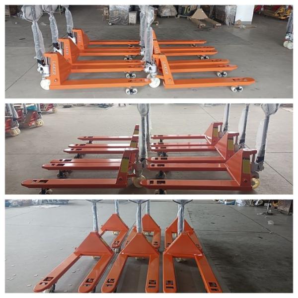 Durable Hydraulic Manual 3 Ton Hand Pallet Truck With Nylon Wheel 1