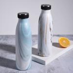 350/500/750ML Milk Shape Small Mouth Stainless Steel Water Bottle Matt Rubber