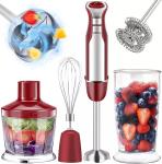 Stainless Steel Powerful Immersion Blender 800W Handheld Kitchen Blender