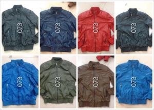 China 073A Men's pu fashion jacket coat stock factory