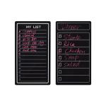 Black Reusable Calendar Planner Dry Erase Sticky Board 17x13 Inch For Glass