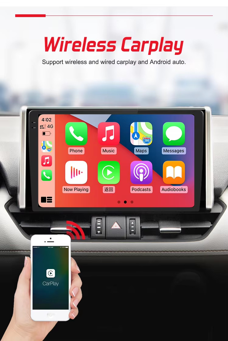 Qualcomm Chip Android 13 Universal Car Stereo Screen 9" 10" for GPS Navigation