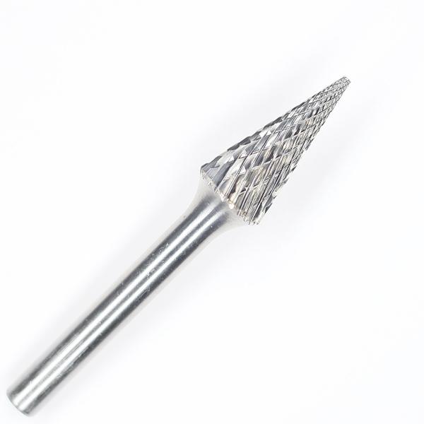 China SM-1 Tungsten Carbide Rotary Burr Cone Pointed End Type For Die Grinder With 1/4" Shank factory