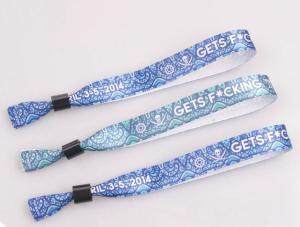 China 15-20 CM Length Cute Custom Wrist Band With Polyester Mareial factory
