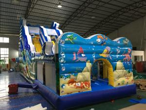 China Digital Printing Commercial Inflatable Slide Jumping Castle Slide Bounce House factory