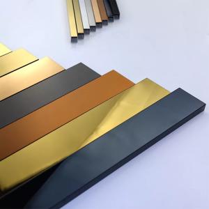 China Customized Size 304 Stainless Steel U Profile with Colorful Finished factory