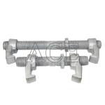 Forged Steel 260mm 380mm Lashing Twist Locks Double Clamp ISO Shipping Container
