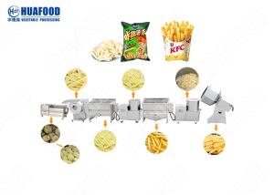 China Small Scale Auto Freeze Potato Chips Crisp Auto French Fries Making Machine Small Scale factory