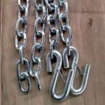Blue and White Zinc Coated 5000 lbs Trailer Safety Chain with Customizable