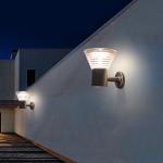 Professional Design 3.7V LED Solar Wall Lamp 30PCS Outdoor Lighting Waterproof