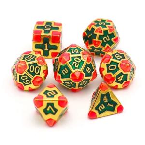 China CE Precision RPG Polyhedron Dice Set OEM Nontoxic Bulk Alloy Material KTV Bar factory