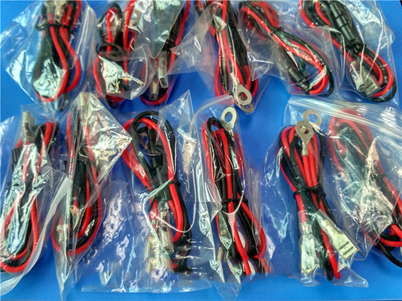 Industrial 60cm 2pin Power Supply Extension Cable With Fuse
