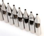 Close Round / Flat Tattoo Gun Tips 304 Medical Grade Stainless Steel Material
