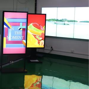 China 65 Inch Window LCD Display Manufacturers Single Sided Screen Store Front factory