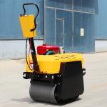 Hydraulic Drive Double Drum Pedestrian Roller Hand/Electric Start 500kg Smooth
