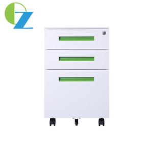 China Customized Metal Mobile Pedestal Cabinet Assembled Structure 3 Drawers Filing Cabinet factory