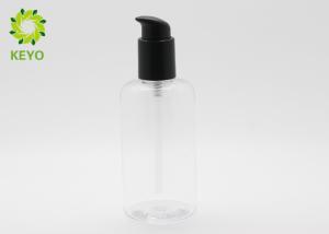 China Transparent PET Shampoo And Conditioner Bottles 200ml With Self Lock Pump factory