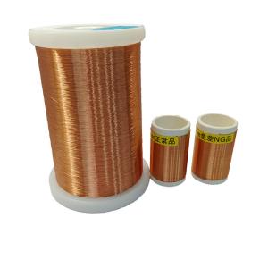 China UEWN Heavy Overcoat Polyamide Enameled Copper Winding Wire Thermal Class 130 AWG 46-10 factory